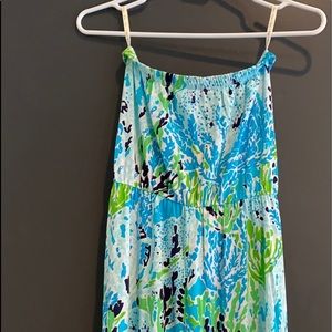 Lily Pulitzer Strapless Maxi Dress Size Small